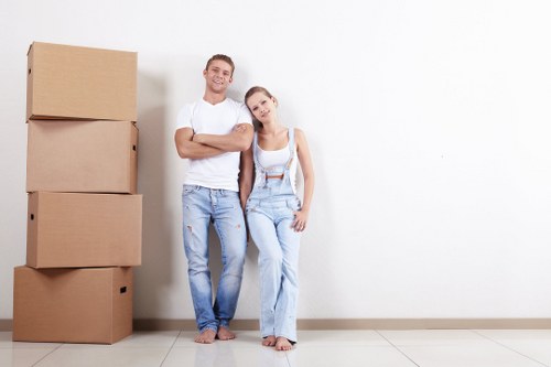 West Kensington movers preparing a residential relocation in London