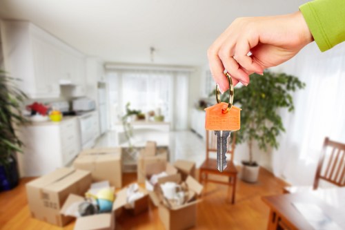 Removal team handling house move planning in West Kensington