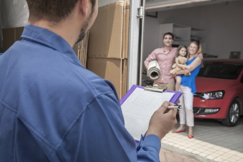 Secure transport of office electronics during a Westkensington business move