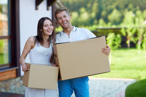 Professional removals team in West Kensington planning a relocation