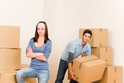 Loading furniture and boxes for a West Kensington delivery