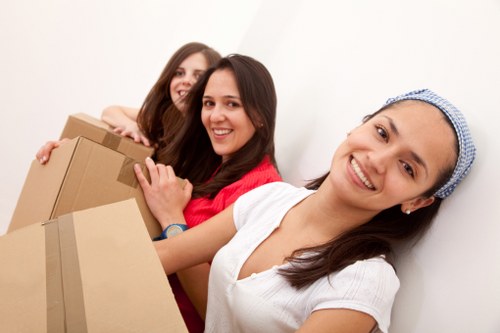 Local moving van helping with flat move in West Kensington
