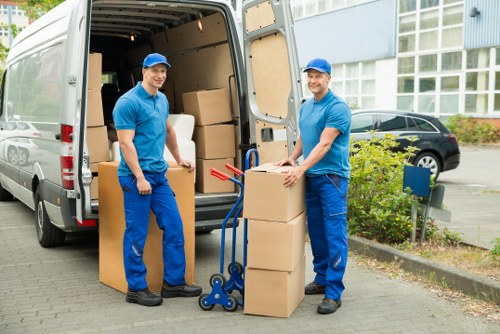 Westkensington movers loading items safely into a van